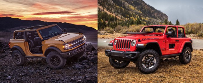 Bronco vs jeep ford wrangler comparison trim full breakdowns including bronco6g forum