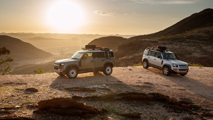 Land Rover off-road performance cars