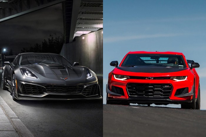 Camaro vs Corvette comparison