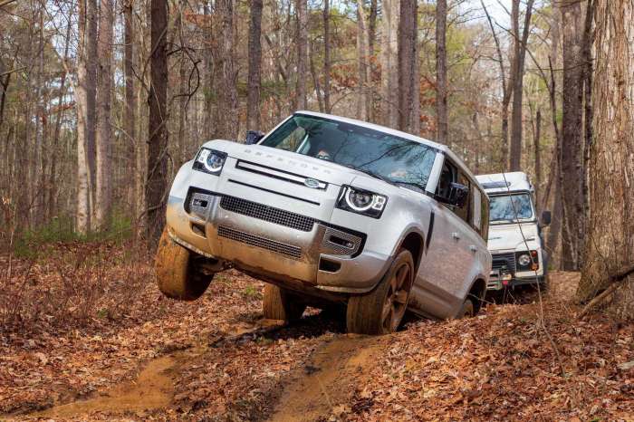 Land Rover off-road performance cars